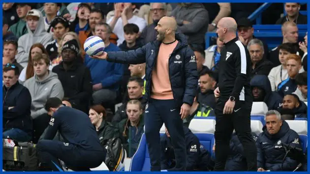 Enzo Maresca on the touchline.