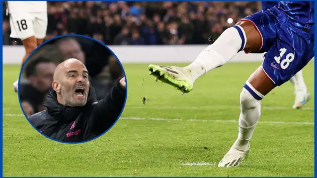 Enzo Maresca inlaid on Christopher Nkunku.