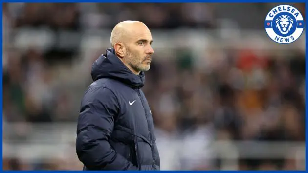 Enzo Maresca on the touchline.