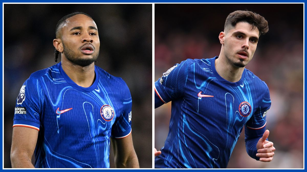 A montage of Christopher Nkunku and Pedro Neto. (Photo by Justin Setterfield/Getty Images)