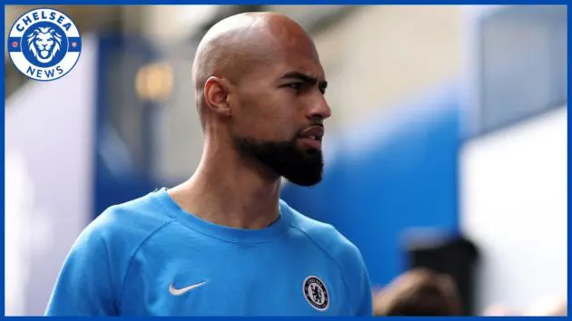 Robert Sanchez with a Chelsea News logo.