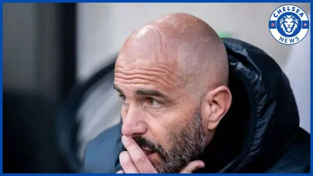 Enzo Maresca on the touchline.