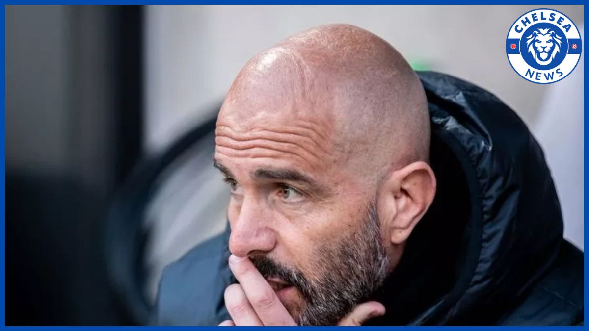 Enzo Maresca on the touchline.