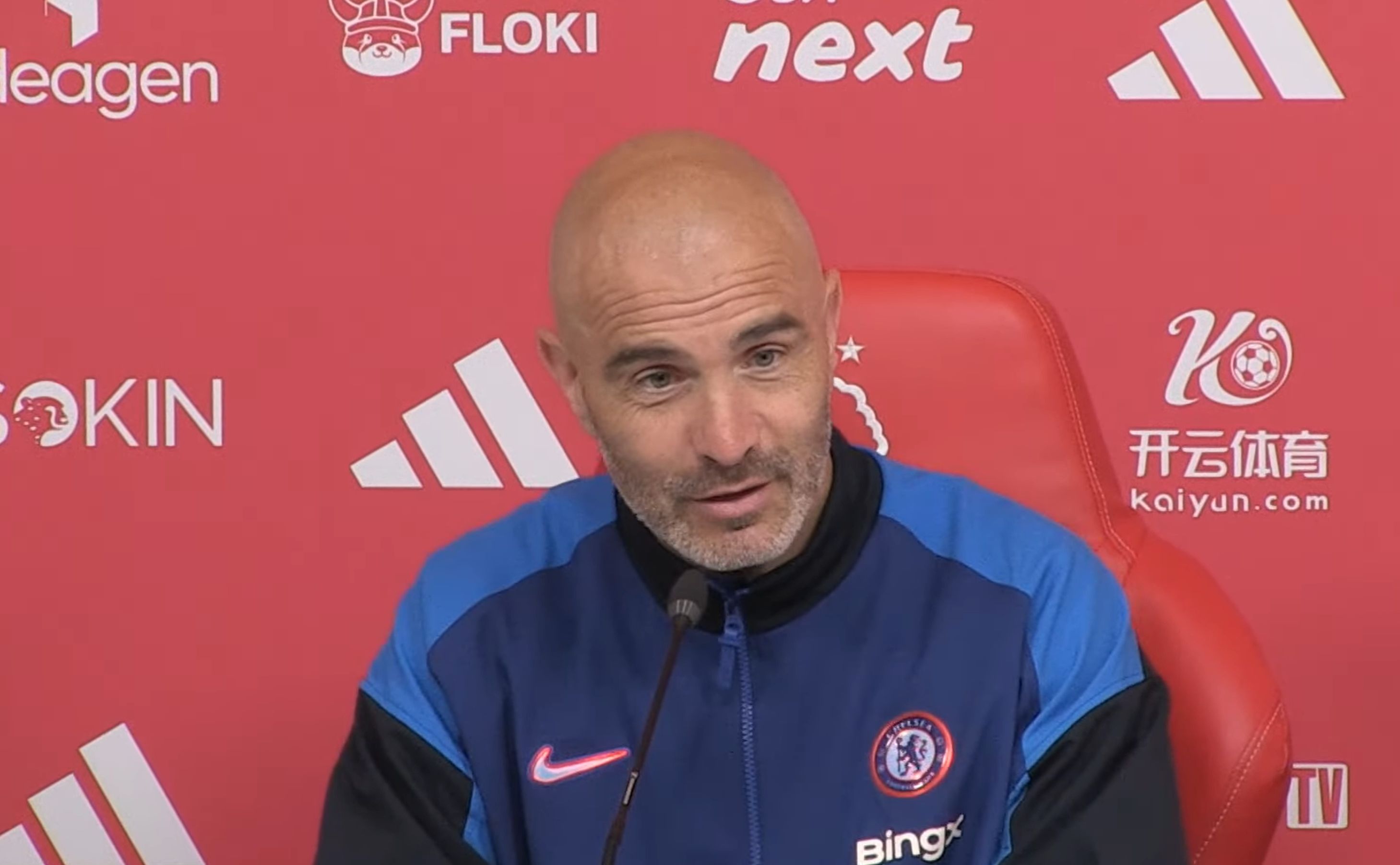 Enzo Maresca answers questions about Chelsea's transfer business.