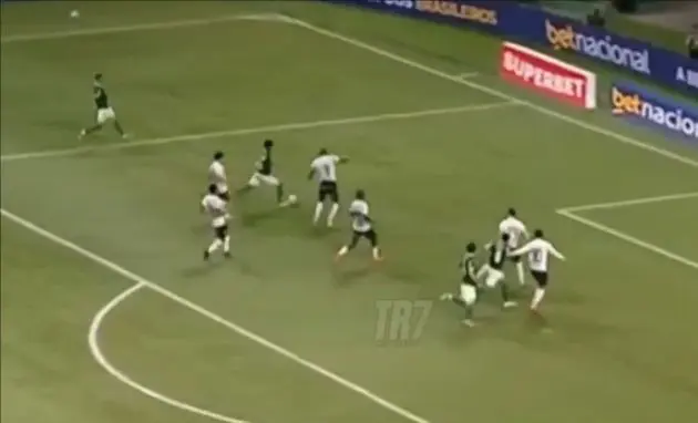 Estevao Willian tears through a defence.
