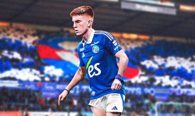 Valentin Barco playing for Strasbourg.