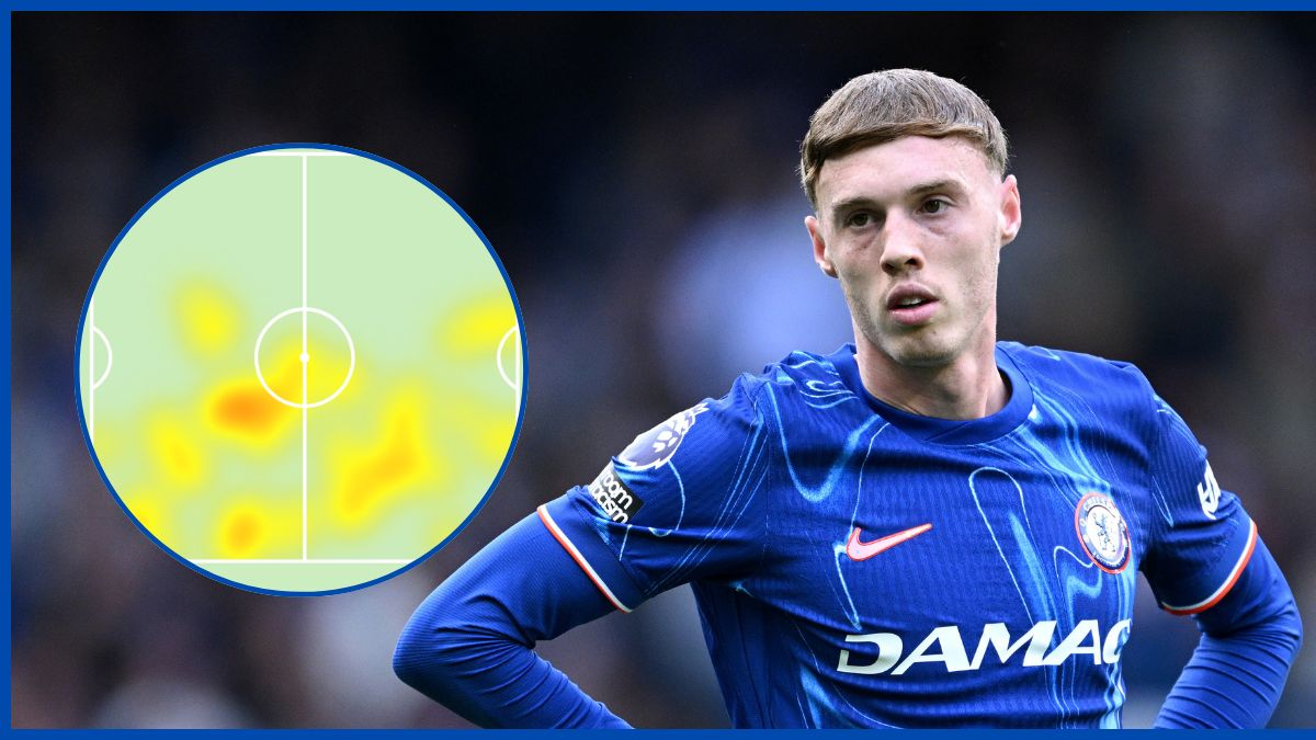Cole Palmer with heatmap inlay.