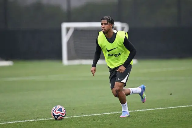 Andrey Santos trains with Chelsea in Atlanta. (Photo by Darren Walsh/Chelsea FC)