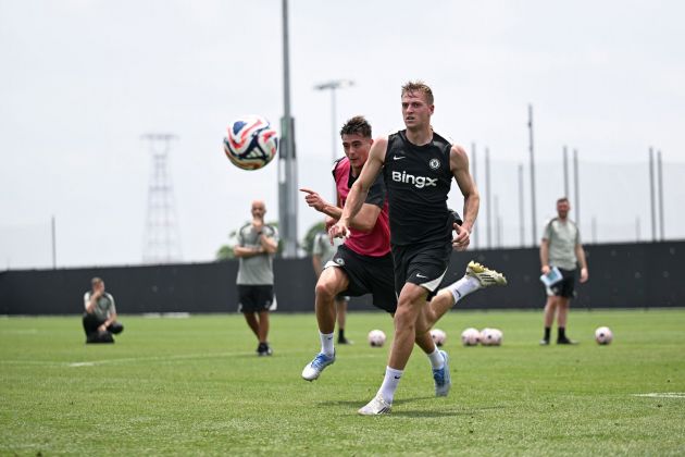 Liam Delap in Club World Cup training