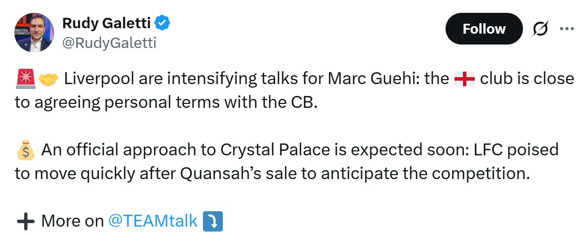 Marc Guehi ready for Crystal Palace move.
