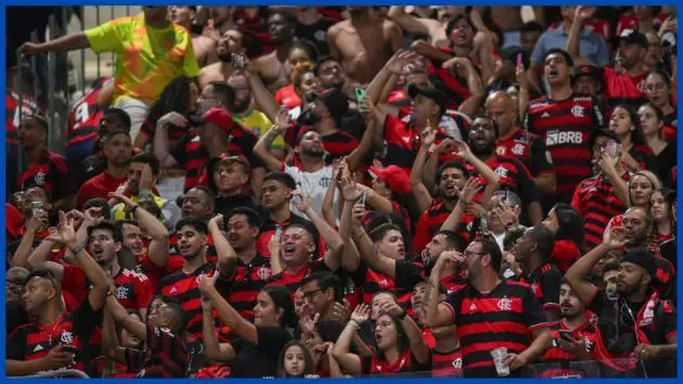 Flamengo fans at the Club World Cup.
