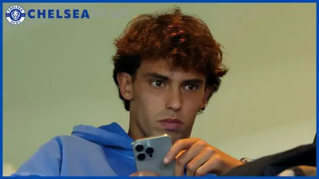 Joao Felix watches from the sidelines. (Photo by Richard Pelham/Getty Images)