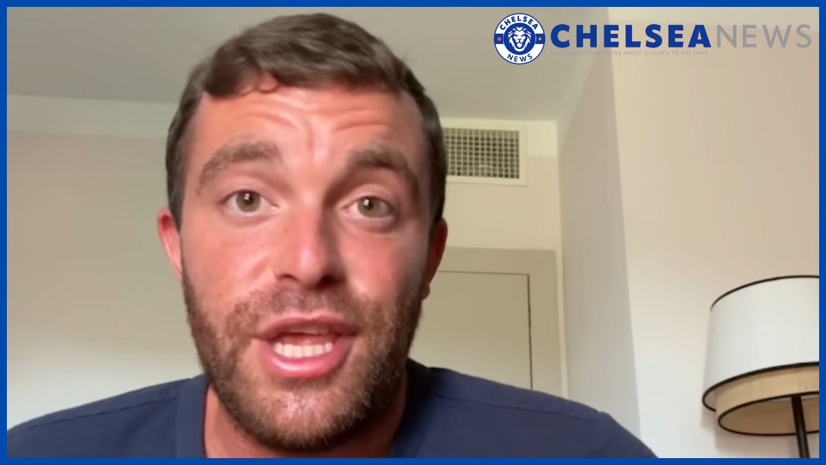 Fabrizio Romano with a Chelsea news logo.