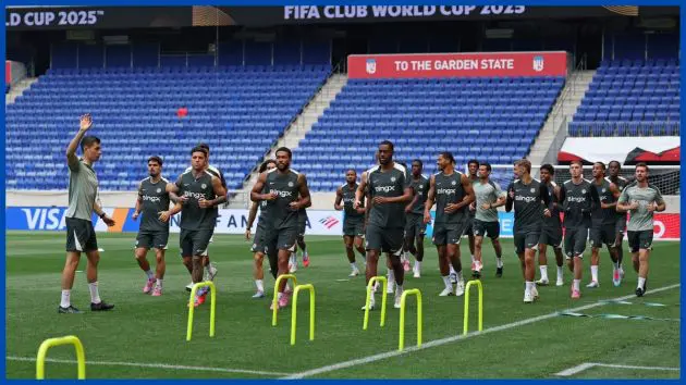 Chelsea train at the Club World Cup.