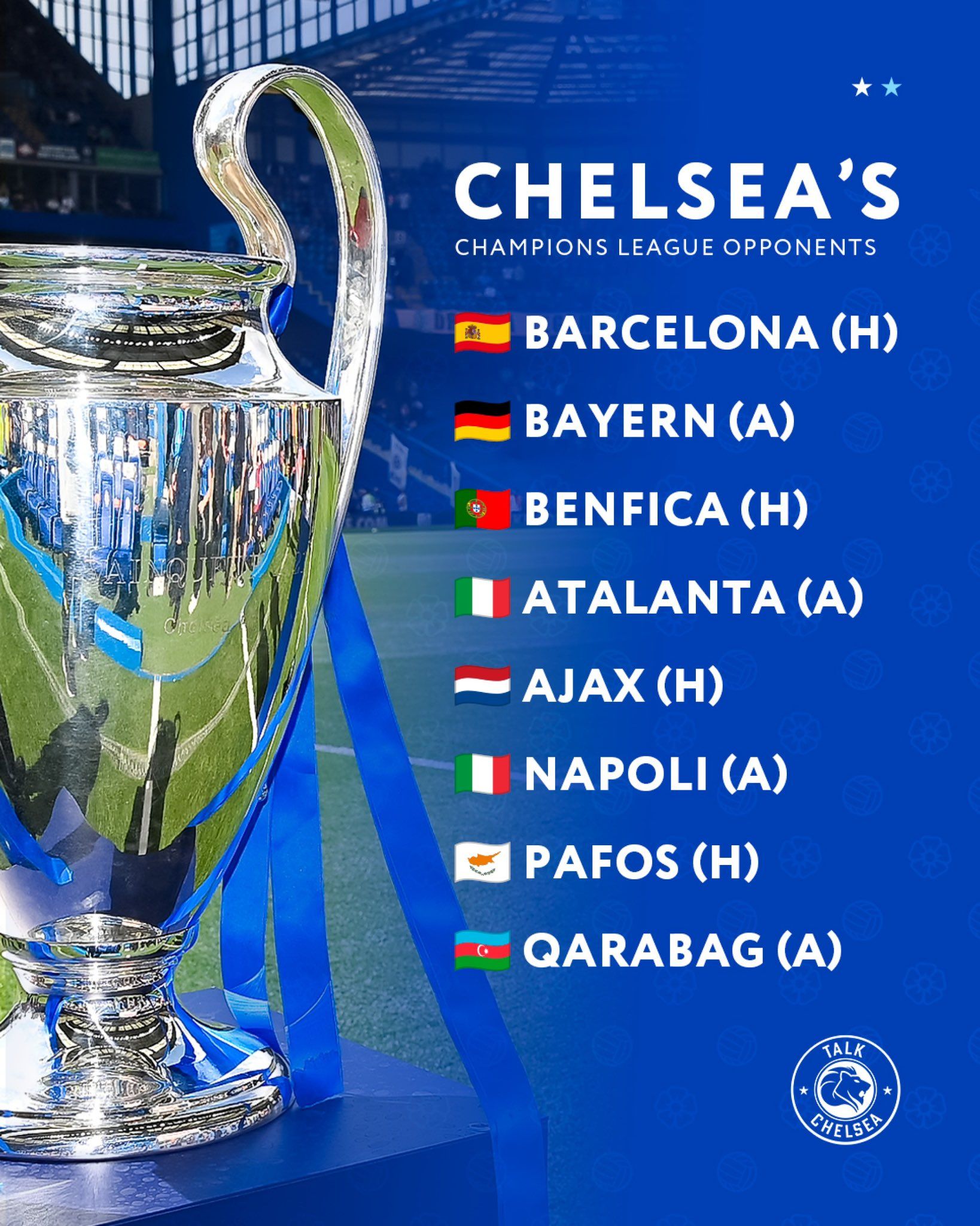 Chelsea's Champions League competition.