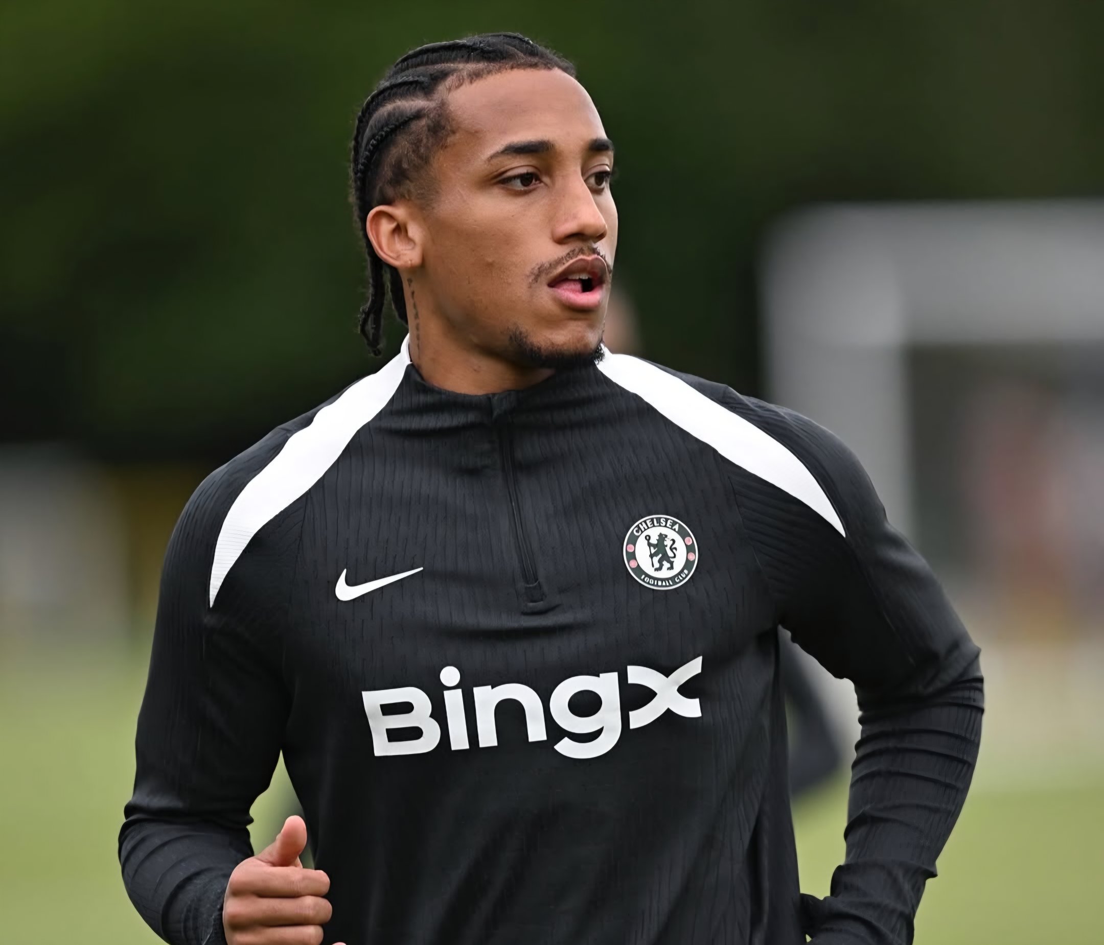 Joao Pedro in his first Chelsea training at Cobham!