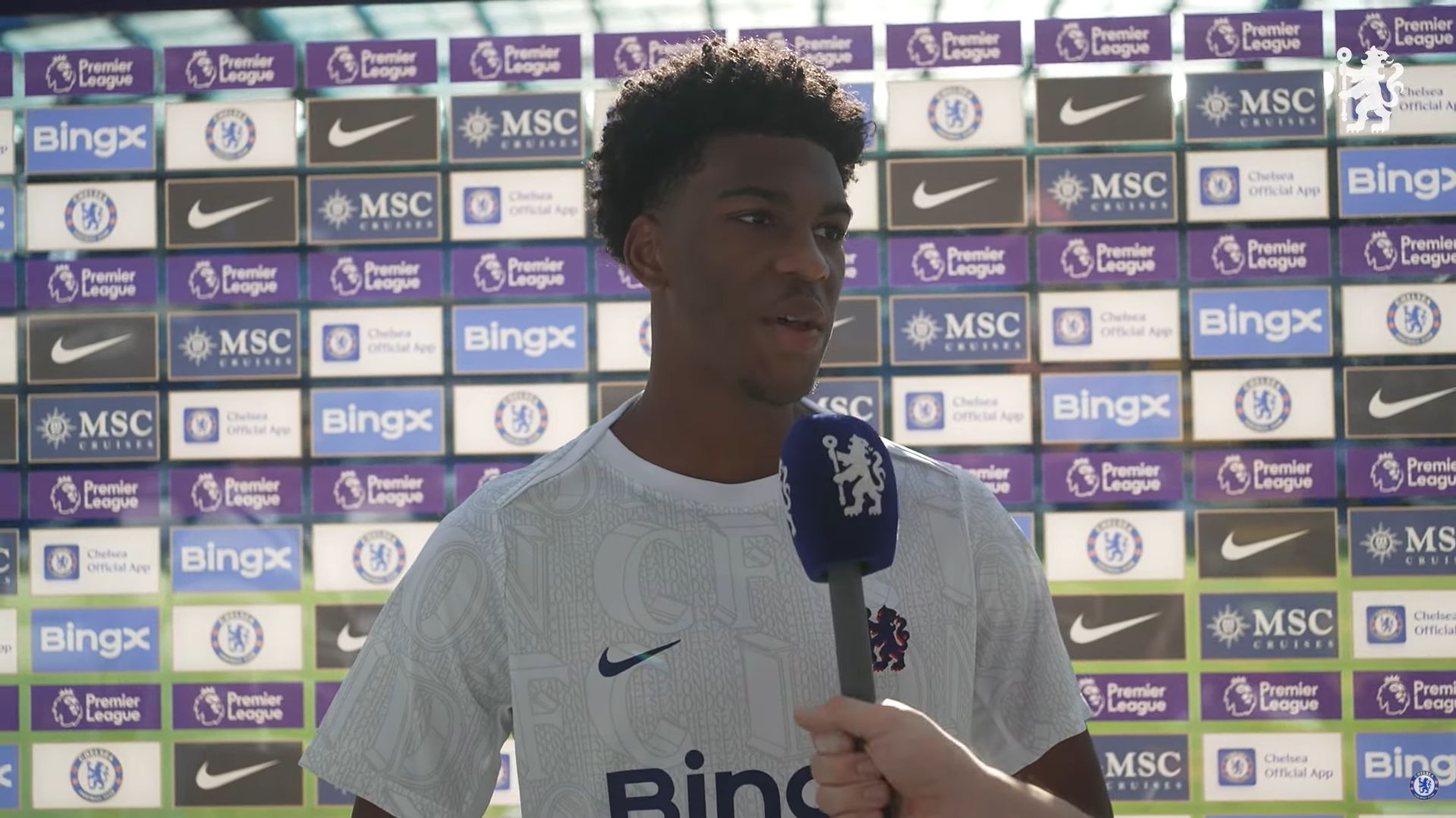Josh Acheampong interviewed by Chelsea TV.