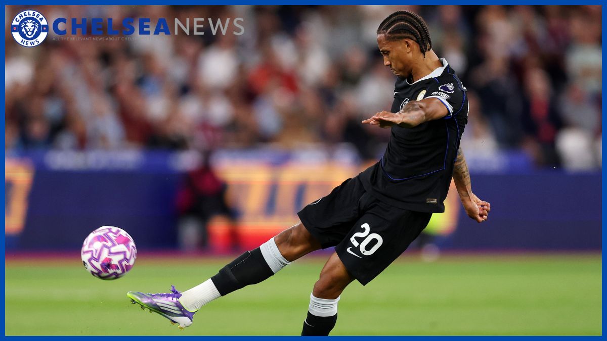 Joao Pedro lashes in a shot.