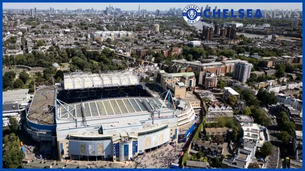 Stamford Bridge from the air.