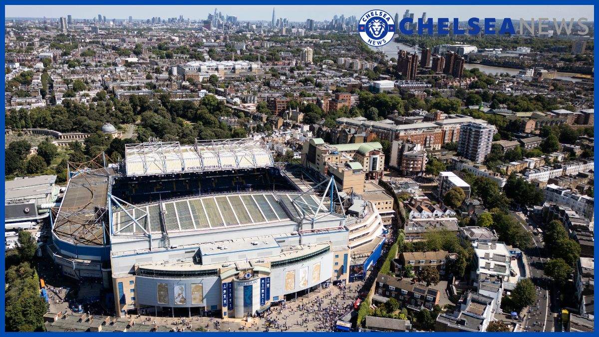 Stamford Bridge from the air.