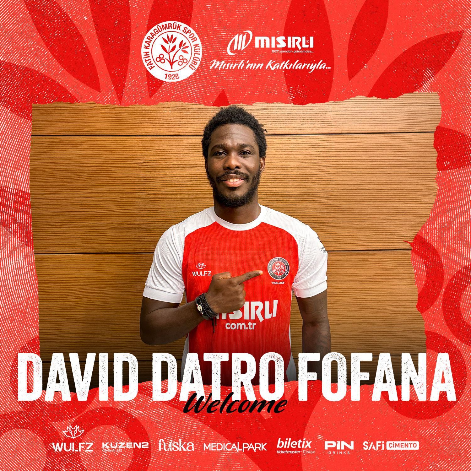 David Datro Fofana signs for Fatih Karagumruk.
