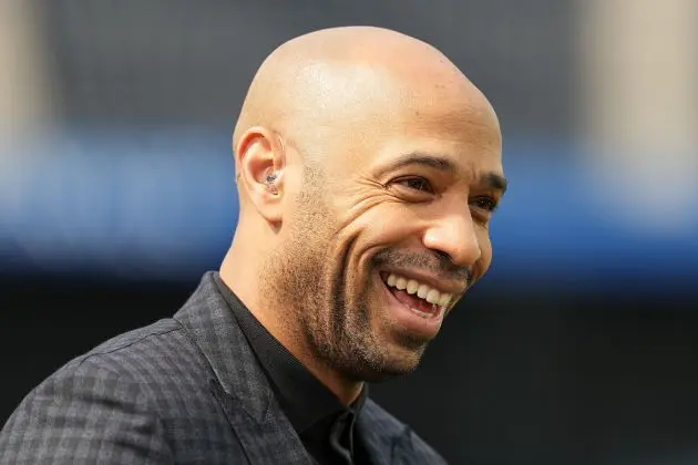 Thierry Henry doing punditry.
