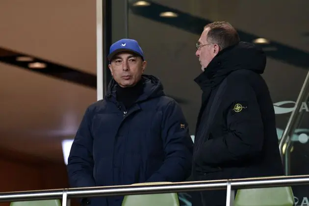Roberto Di Matteo watches a game of football.