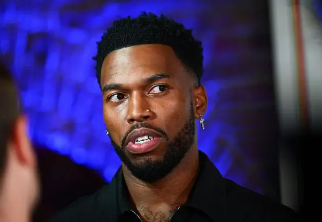 Daniel Sturridge doing punditry for Sky Sports.
