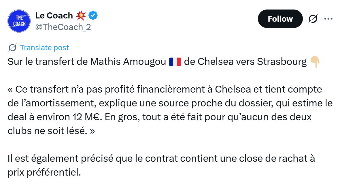 Mathis Amougou deal has a buyback clause.