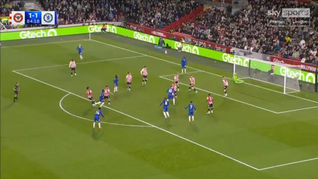Moises Caicedo lashes in a super strike against Brentford.