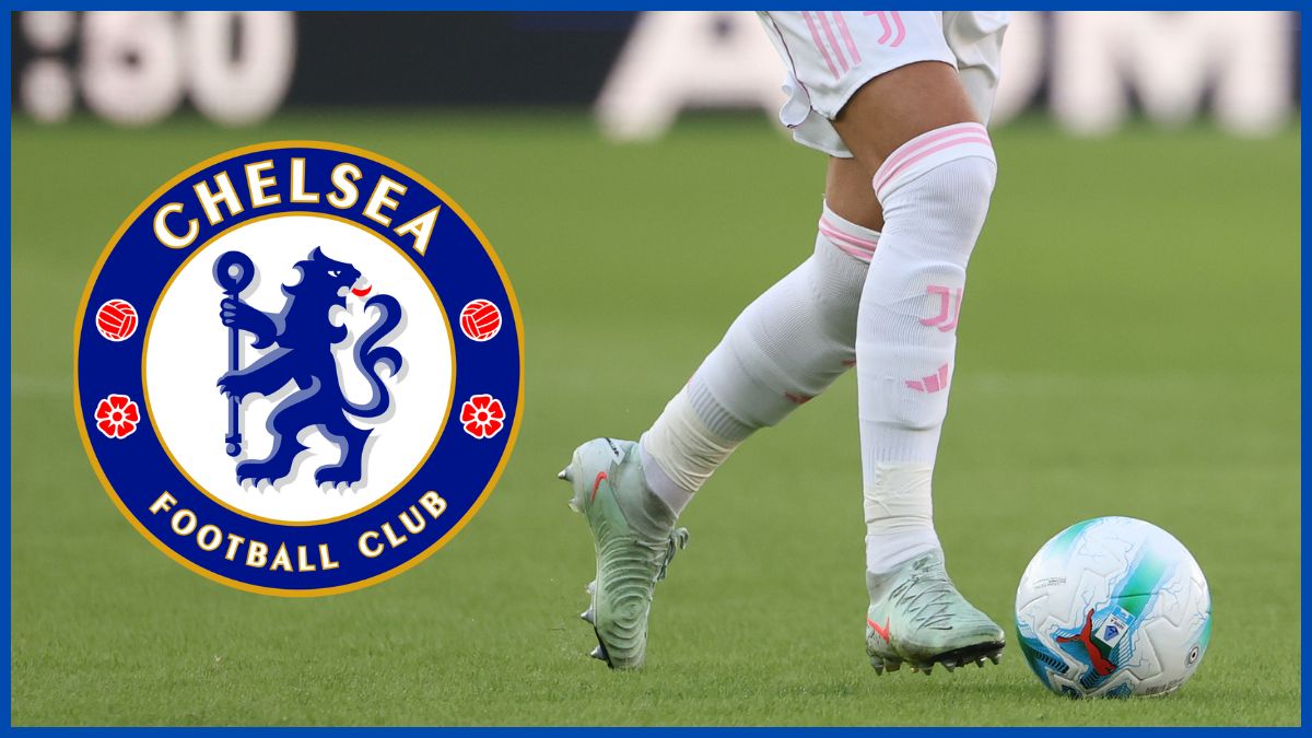Manuel Locatelli with a Chelsea logo.