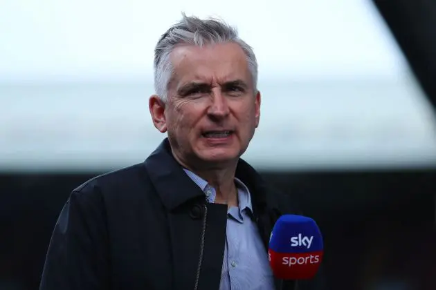 Alan Smith working for Sky Sports.