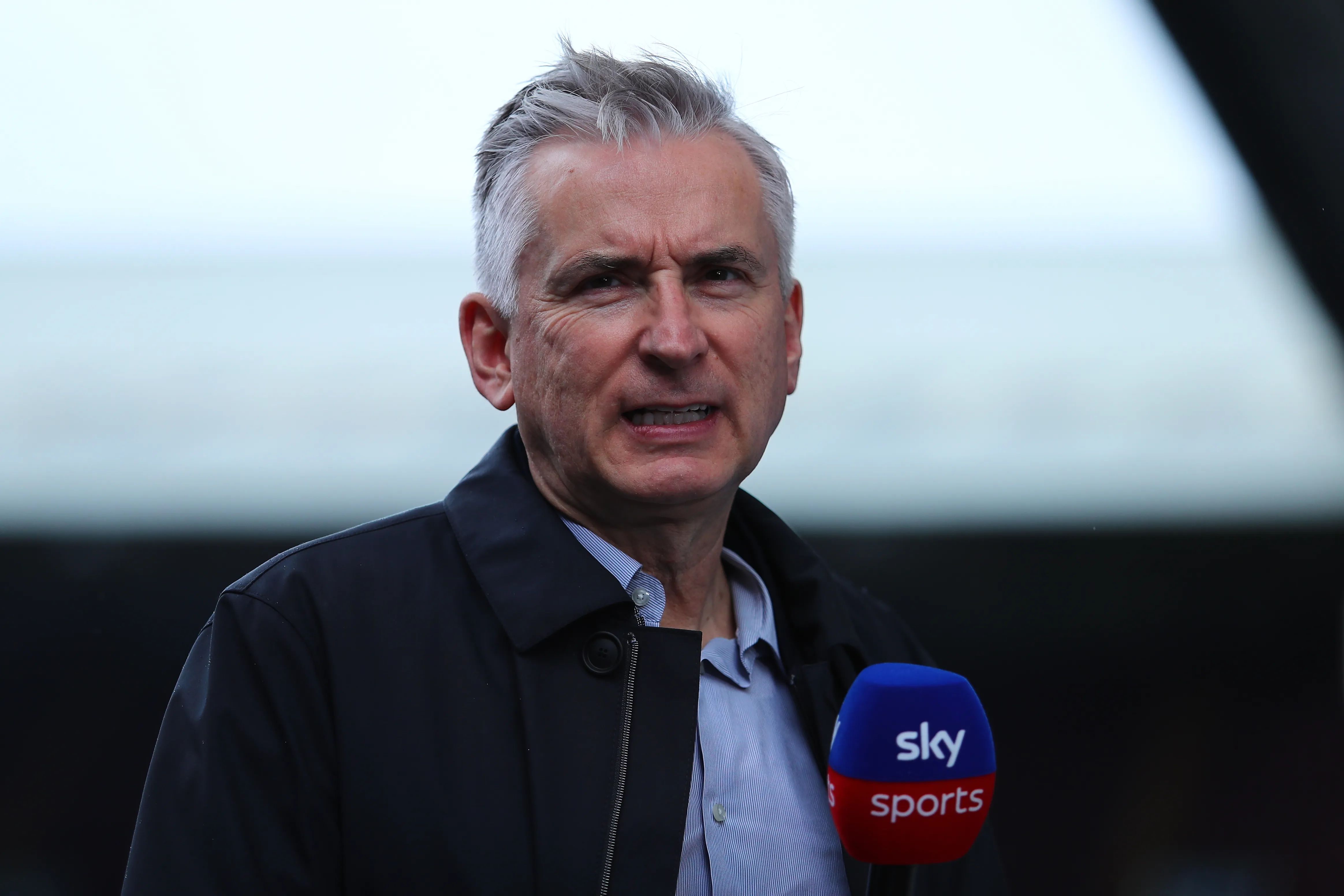 Alan Smith working for Sky Sports.