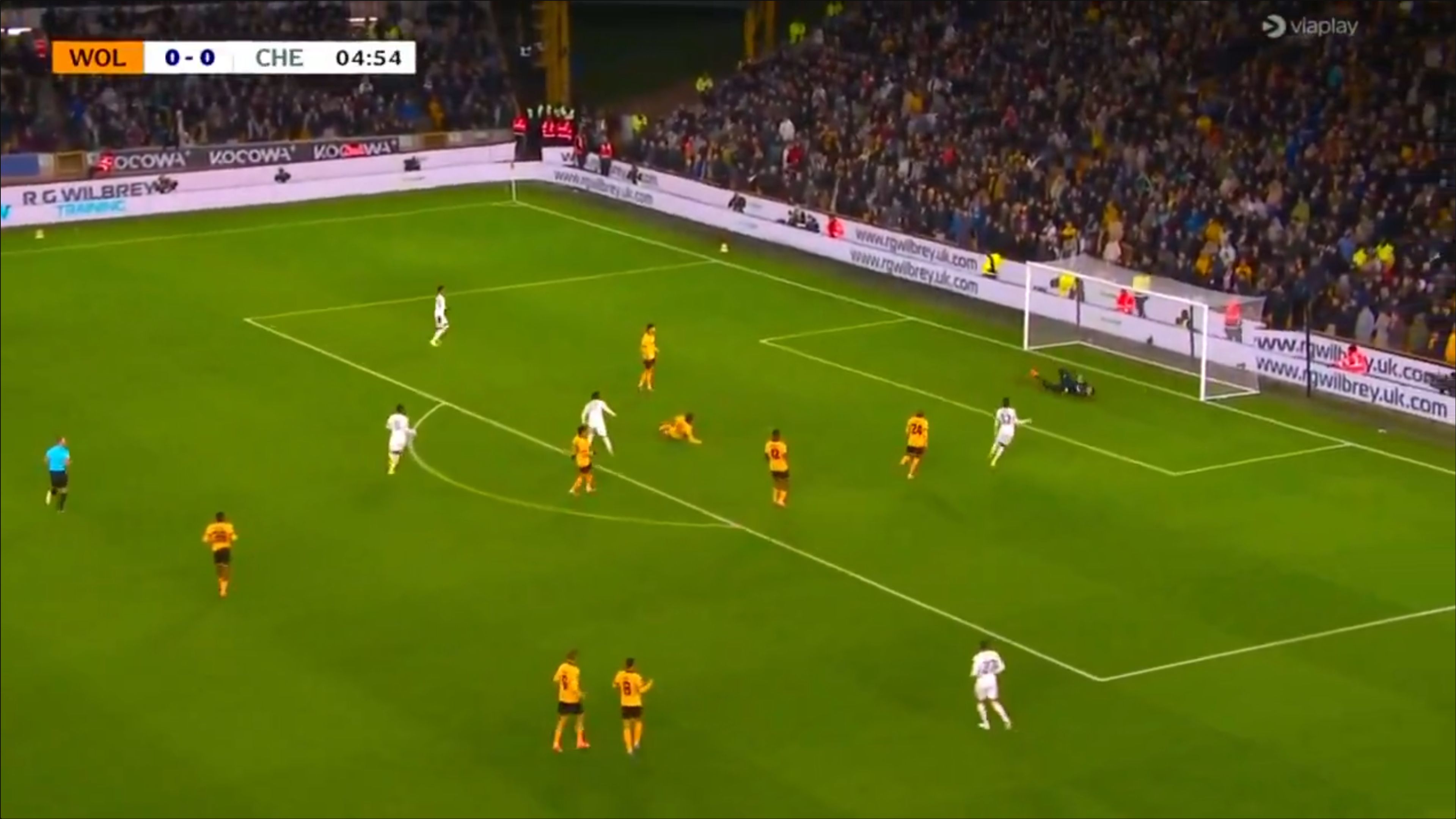 Andrey Santos scores from the edge of the box.