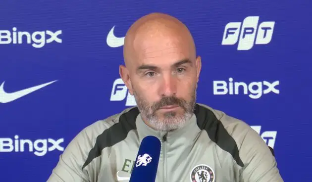 Enzo Maresca speaks in his pre-match press conference.