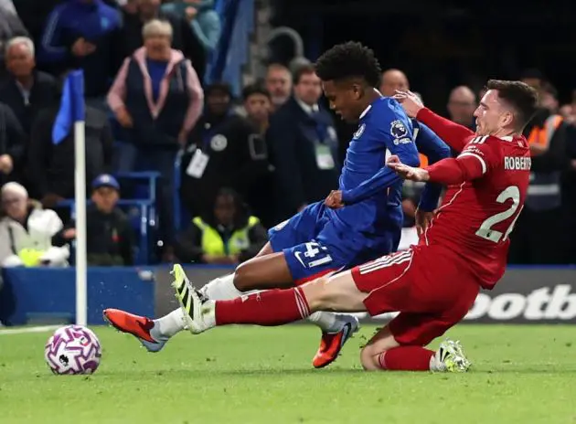 Estevao scores against Liverpool.