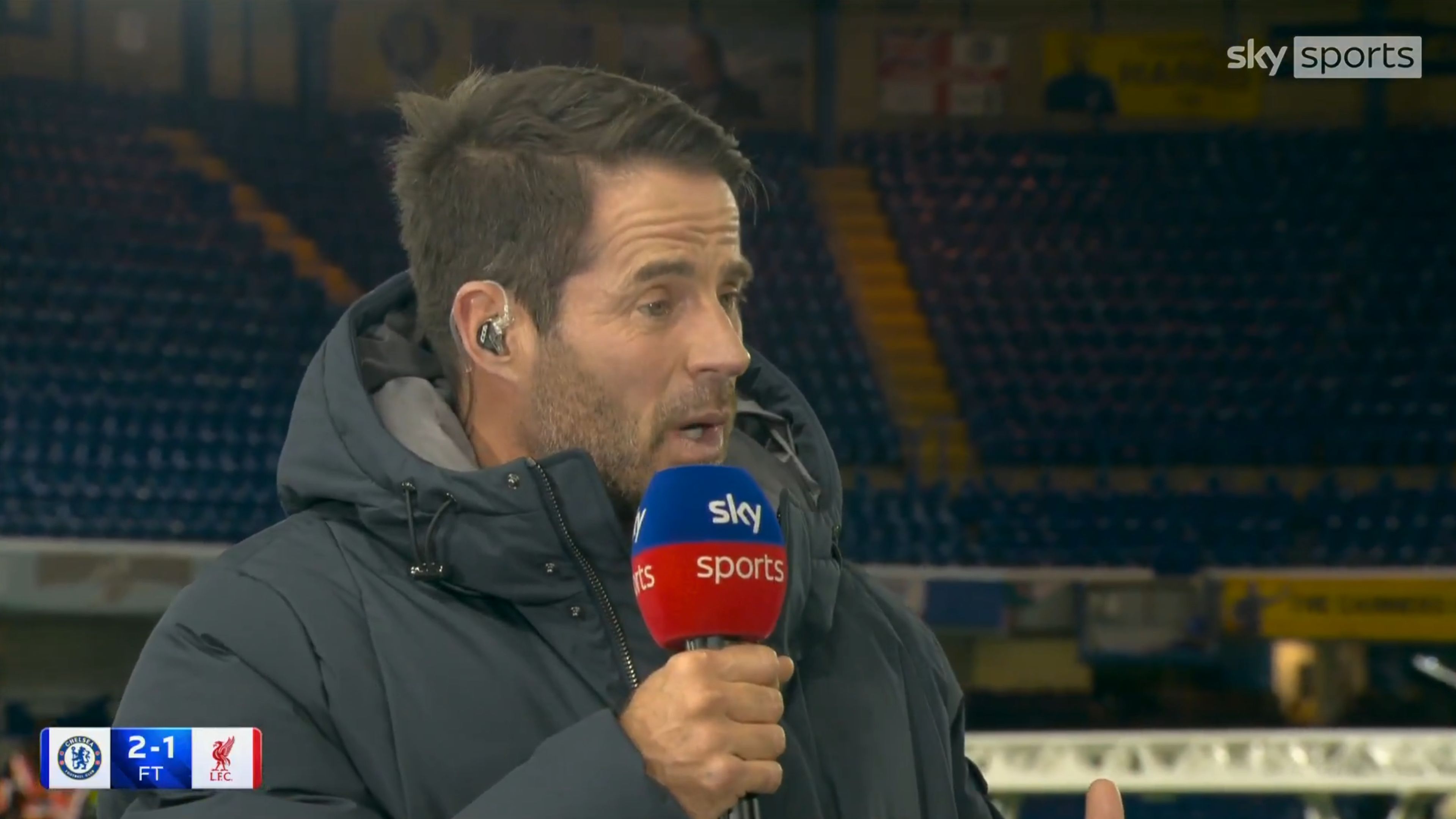 Jamie Redknapp speaking on Sky Sports news.