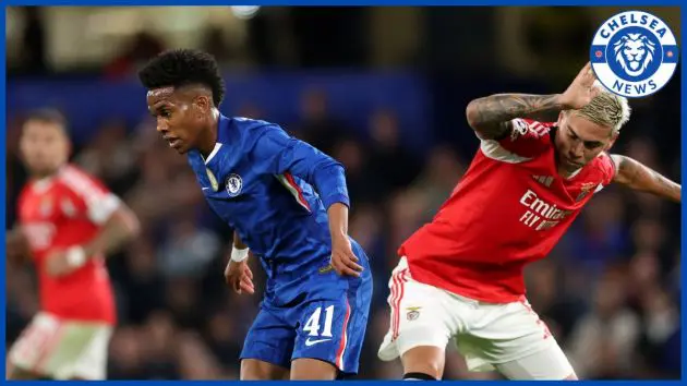 Estevao Willian against Benfica. (Photo by Julian Finney/Getty Images)