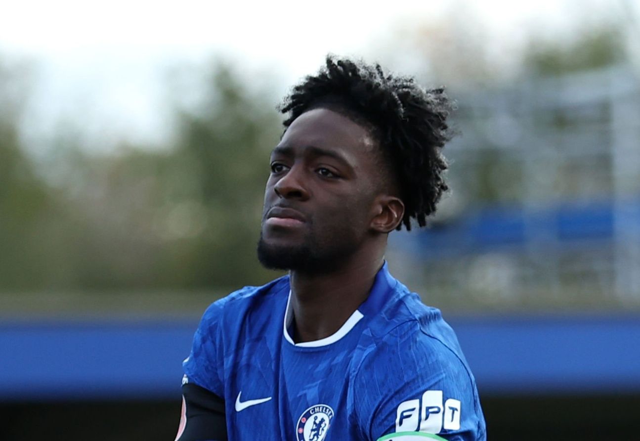 Axel Disasi playing for Chelsea's U-21 Development Squad.