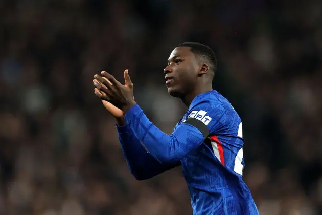 Moises Caicedo in action for Chelsea.