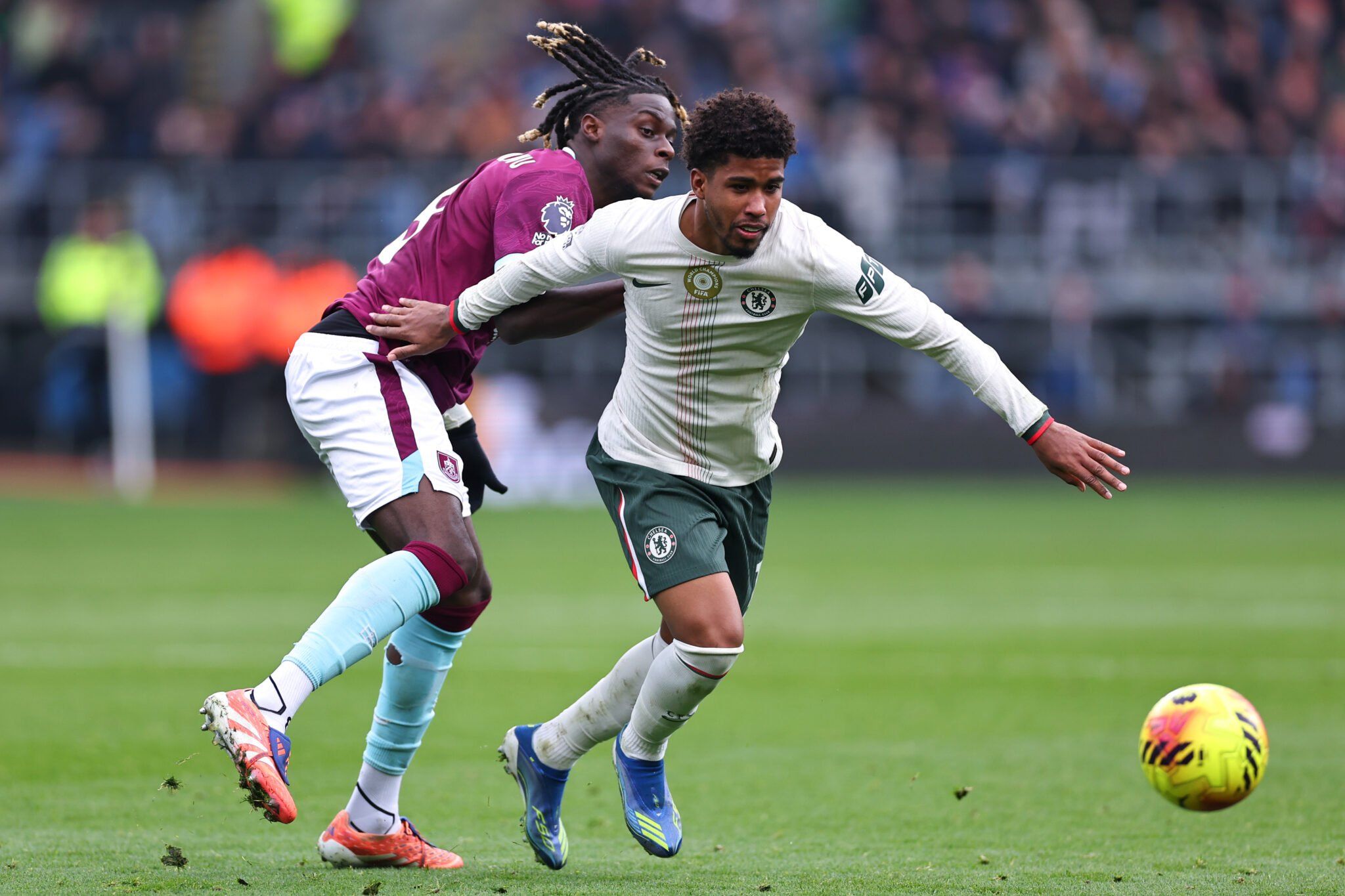 Andrey Santos in action against Burnley.