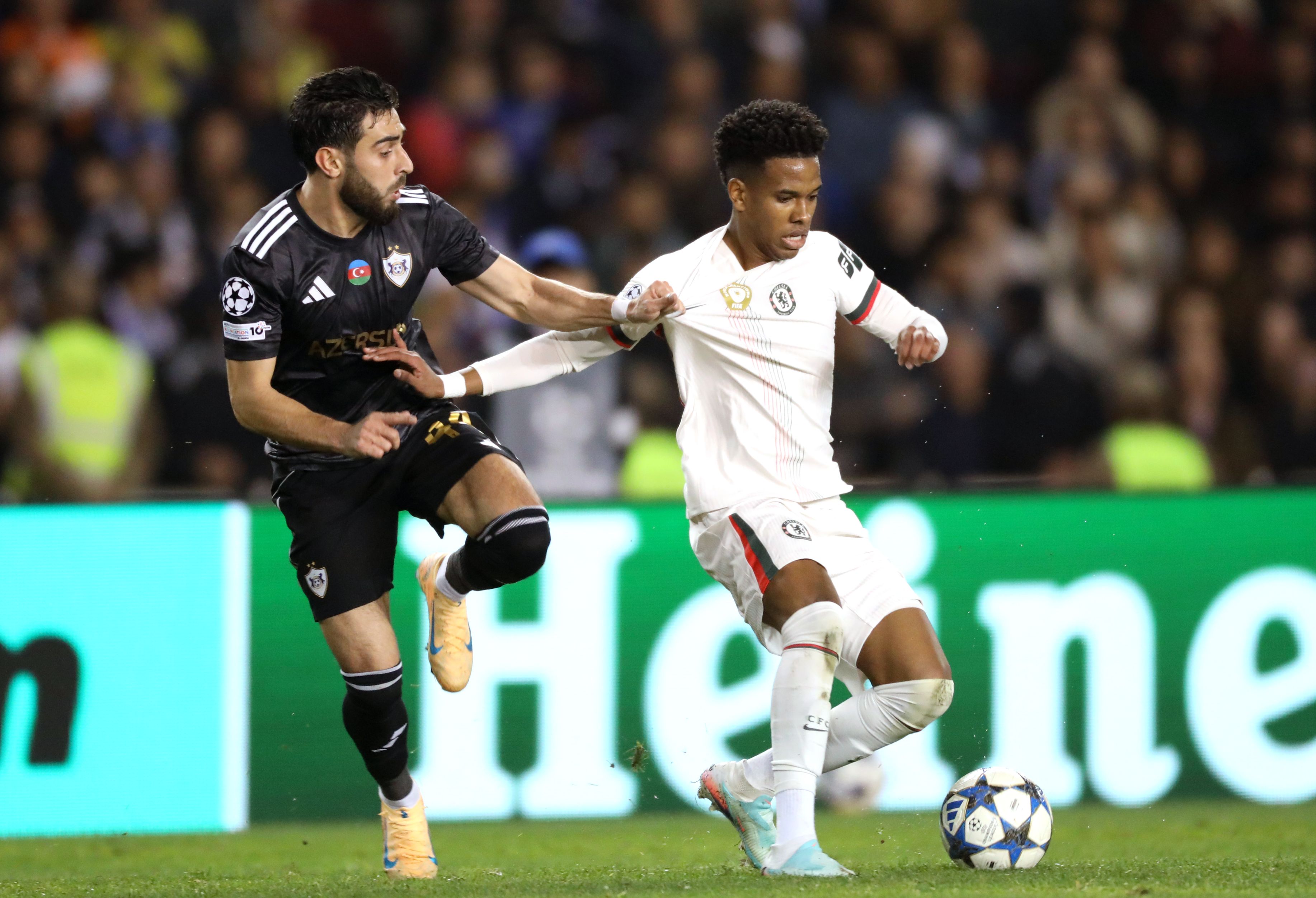 Estevao in action for Chelsea.