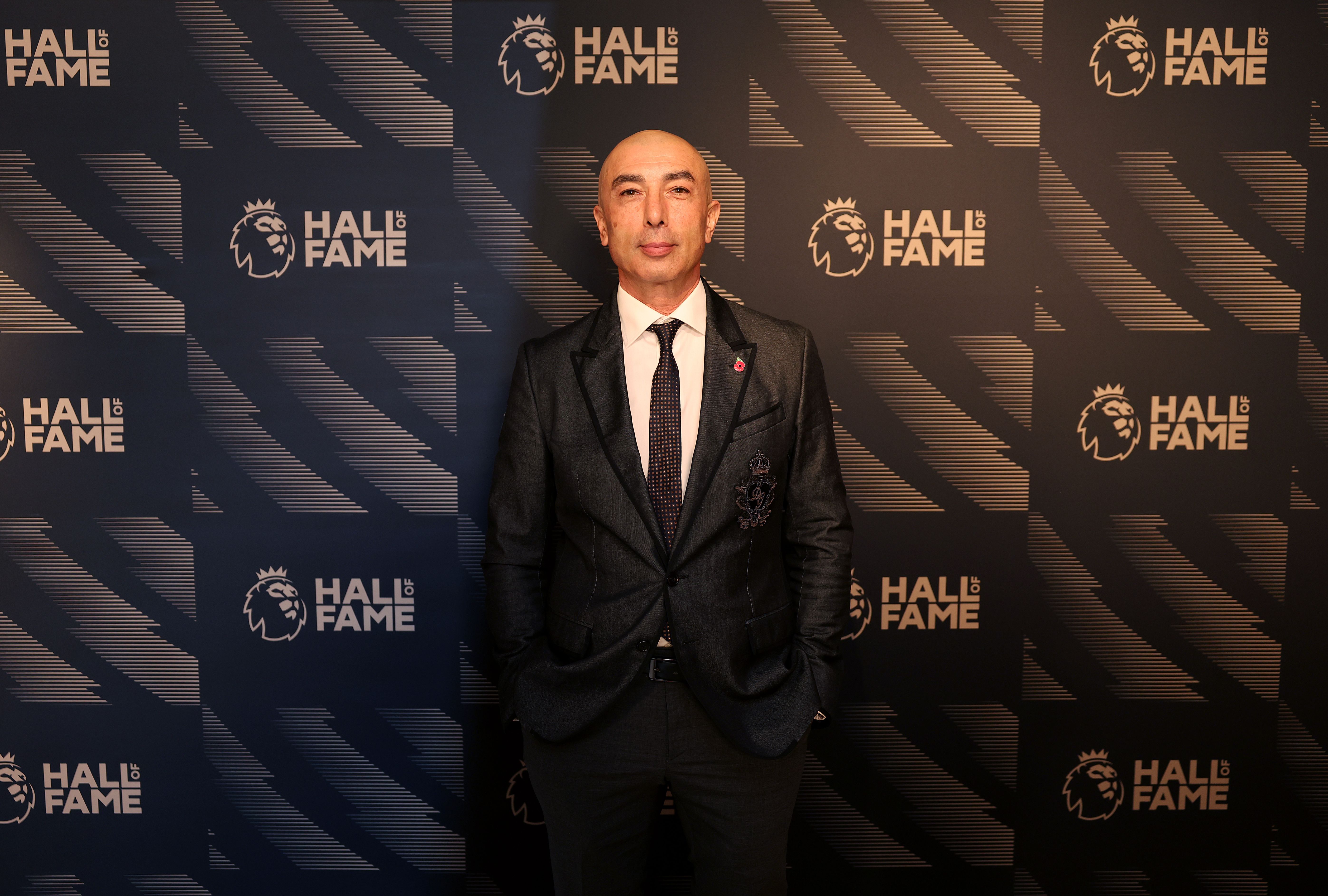 Roberto Di Matteo at the Premier League Hall of Fame.