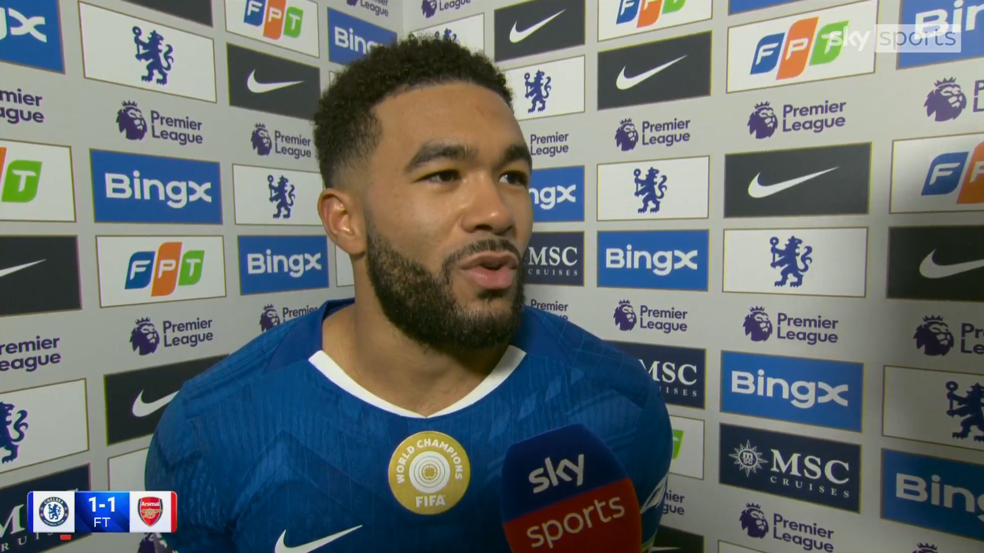Reece James speaks to Sky Sports.