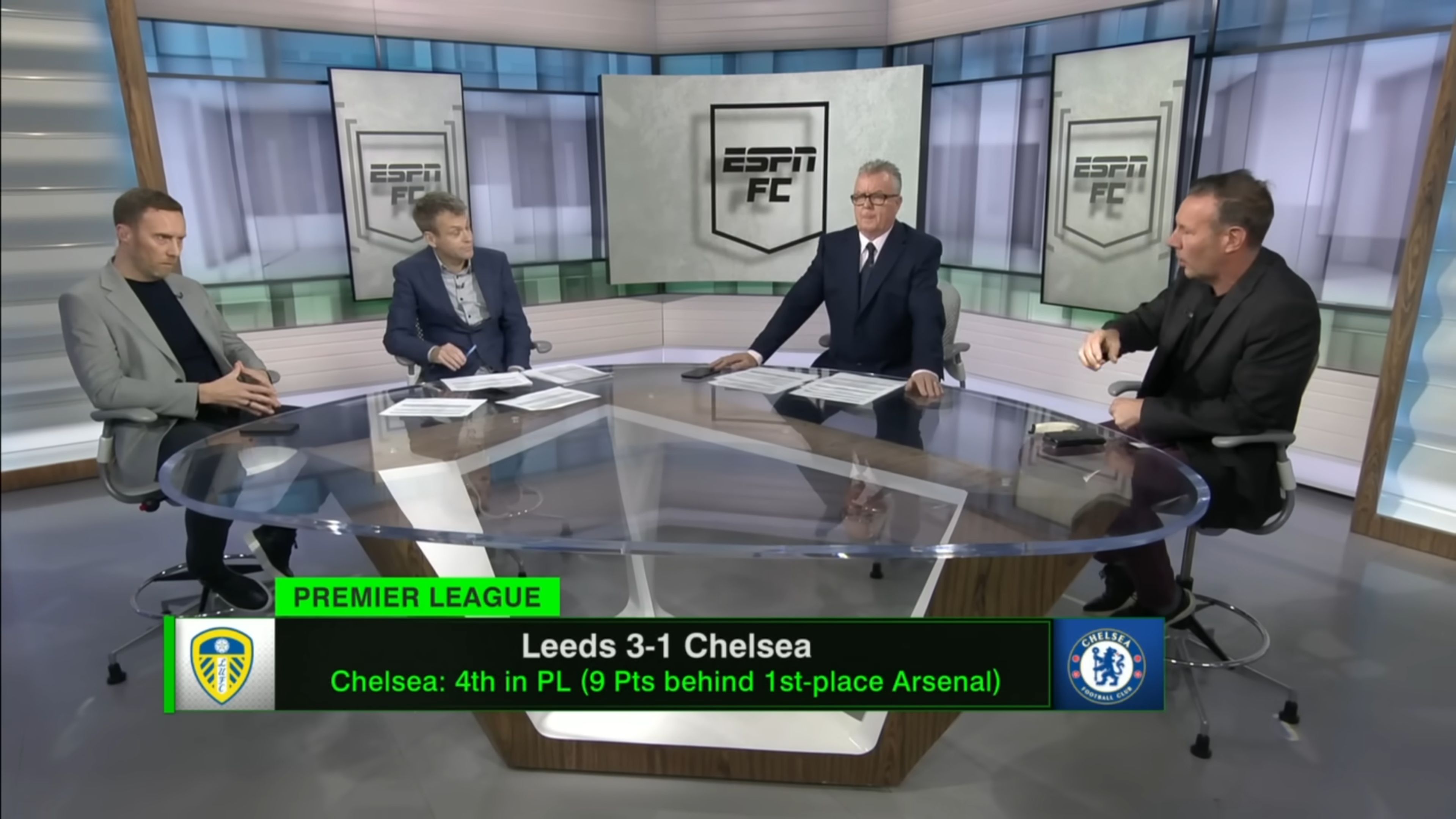 ESPN pundits debate Chelsea's defeat to Leeds.