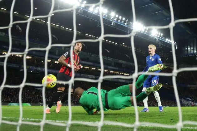 Chelsea concede against Bournemouth.