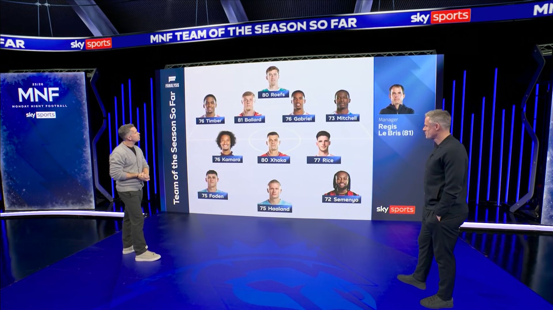 Jamie Carragher on Monday Night Football.