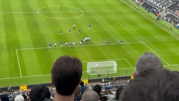 Reece James whips in superb free kick.