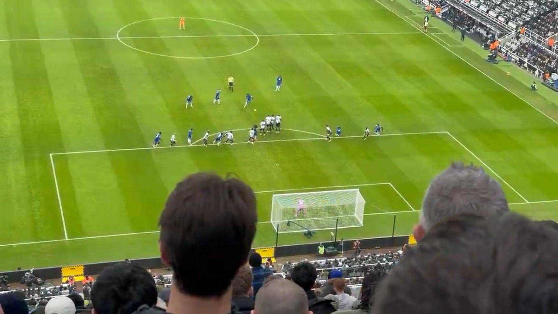 Reece James whips in superb free kick.