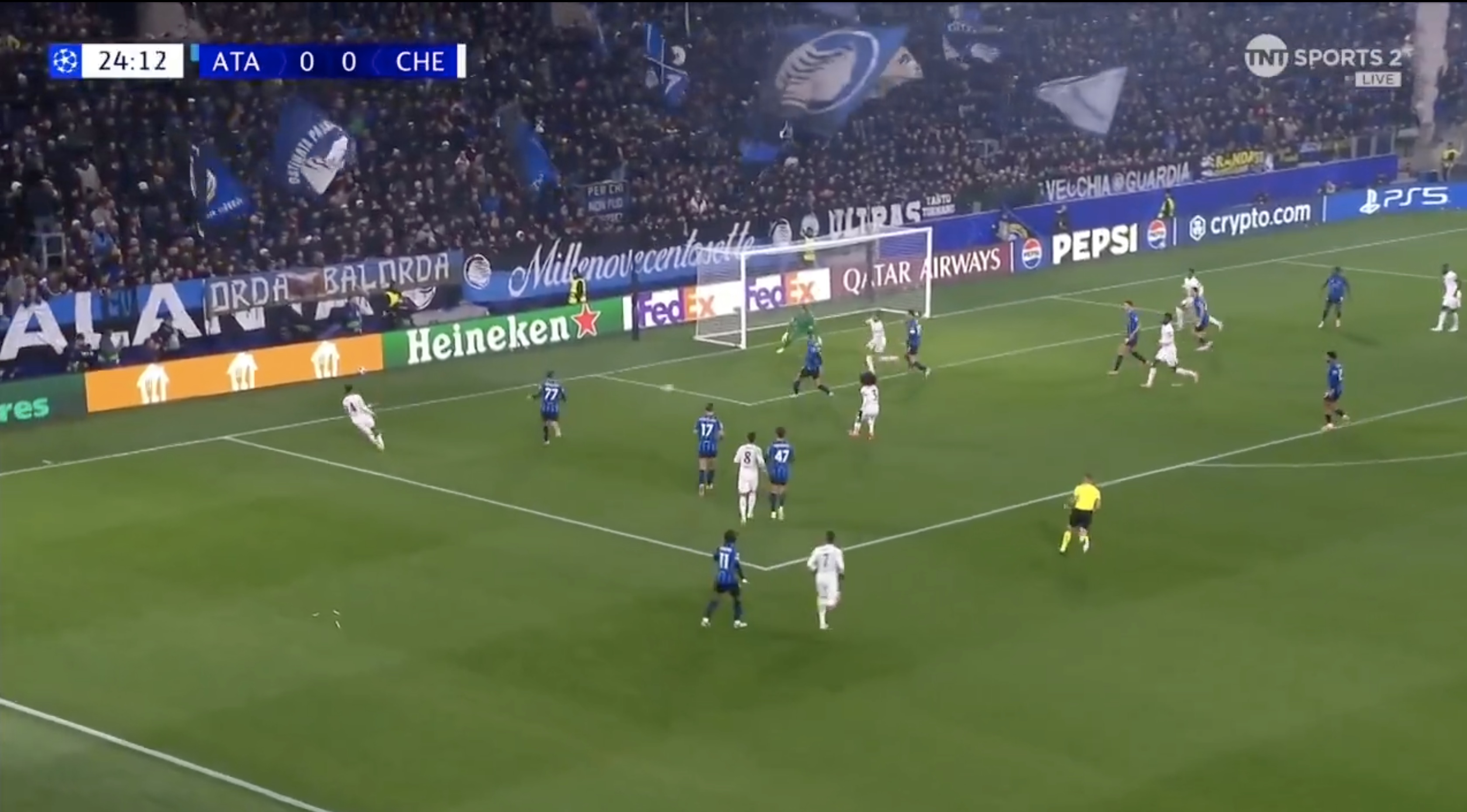 Joao Pedro gives Chelsea the lead.